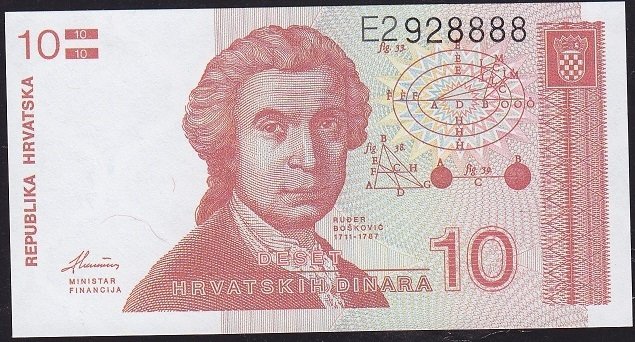 Hırvatistan 10 Dinar 1991 Çil 2928888