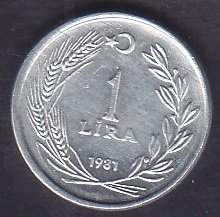 1981 YILI 1 LİRA eski para fiyatları