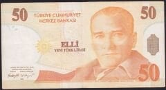 8.Emisyon 50 YTL C50 936972 Çok Temiz+