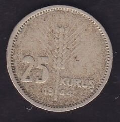 1944 Yılı 25 Kuruş