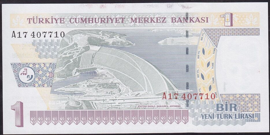 8.Emisyon 1 YTL A17 407710 Çil