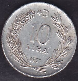 1981 Yılı 10 Lira