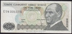 7.Emisyon 2.Tertip 10 Lira E78 331175 Çok Temiz