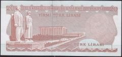 6.Emisyon 3.Tertip 20 Lira G35 915455 Ççt Çilaltı