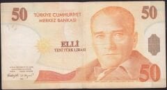 8.Emisyon 50 YTL C56 051735 Çok Temiz