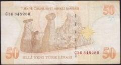 8.Emisyon 50 YTL C30 348280 Çok Temiz