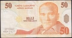 8.Emisyon 50 YTL C30 348280 Çok Temiz