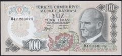 6.Emisyon 2.Tertip 100 Lira H47 260678 Çilaltı