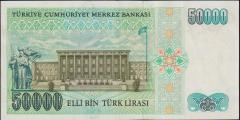 7.Emisyon 1.Tertip 50000 Lira I19 209389 Ççt Çilaltı