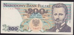 POLONYA 200 ZLOTY 1988 ÇİL eski kağıt para fiyatları