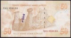 8.Emisyon 50 YTL C61 358116 Çok Temiz