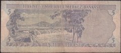 6.Emisyon 2.Tertip 5 Lira G72 302546 İyi