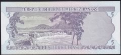 6.Emisyon 1.Tertip 5 Lira D87 409404 Çilaltı Çil