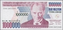 7.Emisyon 3.Tertip 1 000 000 Lira U06 267200 Çil