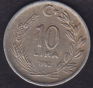 1982 Yılı 10 Lira