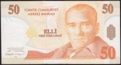 8.Emisyon 50 YTL C65 967642 Çok Temiz+
