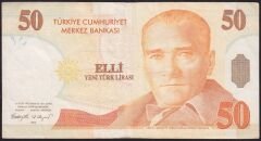 8.Emisyon 50 YTL C55 594378 Çok Temiz
