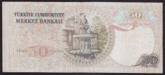 6.EMİSYON 1.TERTİP 50 LİRA F61 314201 ÇOK TEMİZ