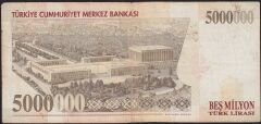7.Emisyon 5 000 000 Lira A42 644479 Temiz