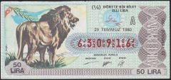 1980 29 Temmuz Çeyrek Bilet - A Serisi