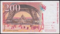 Fransa 200 Frank 1996 Çok Temiz