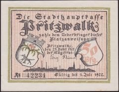 Almanya 50 Pfennig Notgeld 1922 Çil