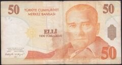 8.Emisyon 50 YTL C66 270743 Çok Temiz