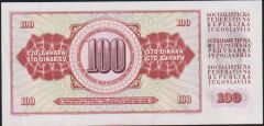 Yugoslavya 100 Dinar 1981 Çilaltı
