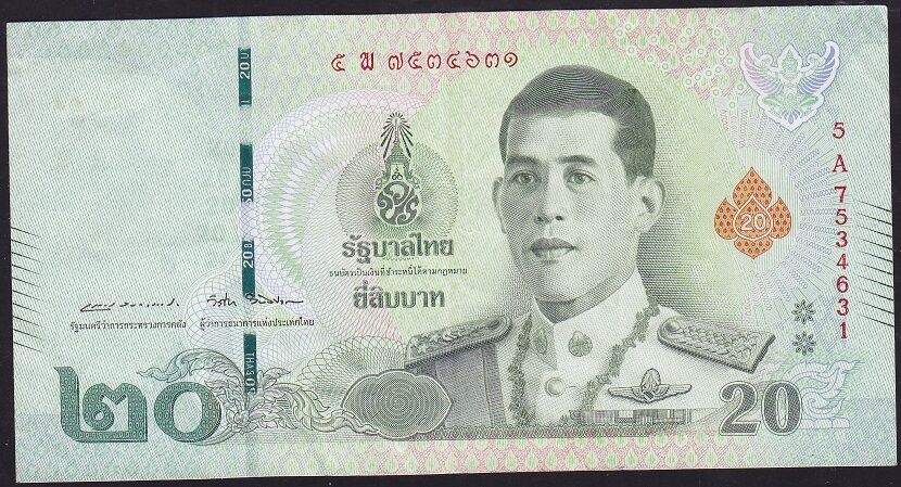 Tayland 20 Baht 2018 Çok Temiz+