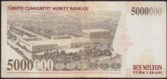 7.Emisyon 5 000 000 Lira A41 749292 Çok Temiz