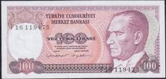 7.Emisyon 2.Tertip 100 Lira F16 119475 Çil
