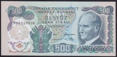 6.EMİSYON 2.TERTİP 500 LİRA M80 115526 ÇİLALTI ÇİL