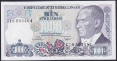 7.EMİSYON 1.TERTİP 1000 LİRA C18 503494 ÇİLALTI