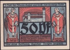 Almanya 50 Pfennig Notgeld 1922 Çil