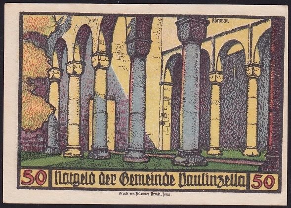 Almanya 50 Pfennig Notgeld 1922 Çil