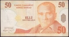 8.Emisyon 50 YTL C67 615379 Çok Temiz+