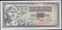 Yugoslavya 1000 Dinar 1978 Çilaltı