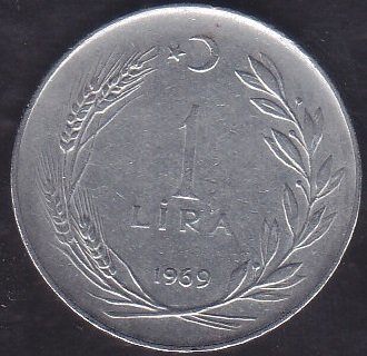1969 YILI 1 LİRA