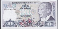 7.EMİSYON 1.TERTİP 1000 LİRA B79 906946 ÇİLALTI