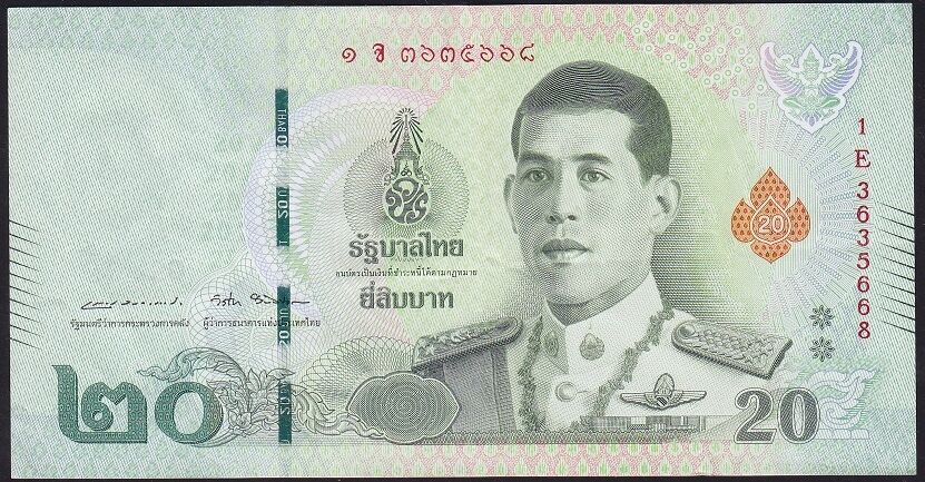 Tayland 20 Baht 2018 Çok Temiz+