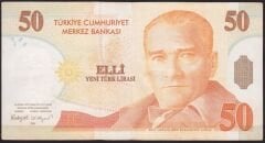 8.Emisyon 50 YTL C69 163644 Çok Temiz+