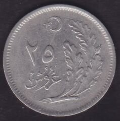 1341 (1925) Yılı 25 Kuruş