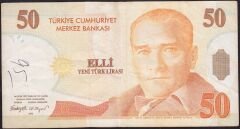 8.Emisyon 50 YTL D14 054503 Çok Temiz