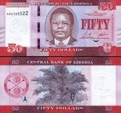 Liberia 50 Dolar 2022 Çil
