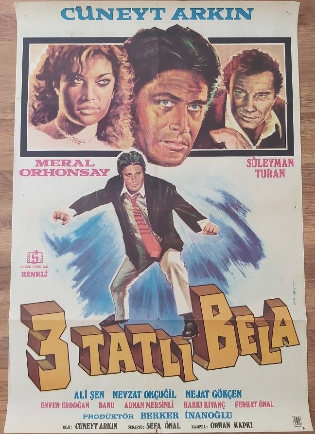 Cüneyt Arkın - 3 Tatlı Bela - Film Afişi