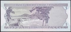 6.Emisyon 1.Tertip 5 Lira D36 490646 Çilaltı Çil
