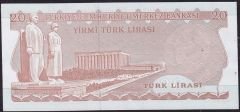 6.Emisyon 3.Tertip 20 Lira G10 581517 Çil