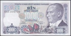 7.EMİSYON 1.TERTİP 1000 LİRA B45 308720 ÇİLALTI ÇİL