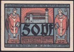 Almanya 50 Pfennig Notgeld 1922 Çil