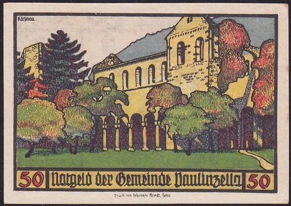 Almanya 50 Pfennig Notgeld 1922 Çil